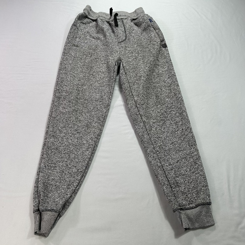 Phat Farm Pants Mens Small Gray Joggers Fleece Sweatpants Cuffed Loungewear Poly